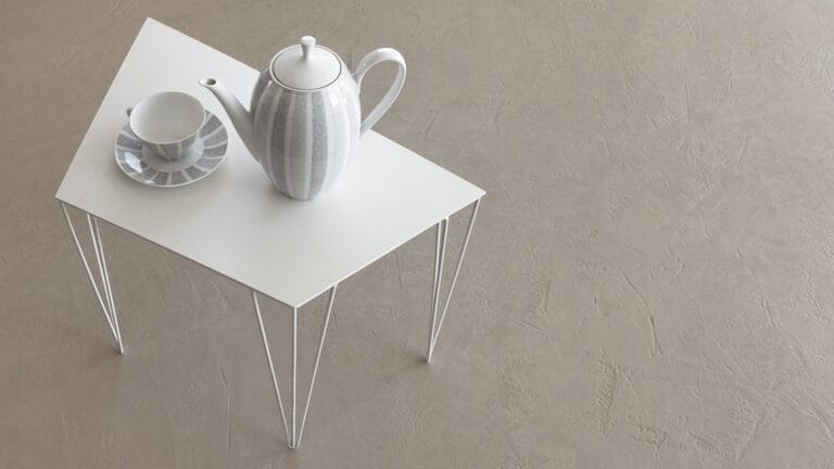 ErreLAB Pietra Continua Calcare textured finish interior display