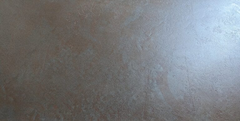 ErreLAB Metallo 3D Corten metallic surface with aged patina texture and subtle sheen